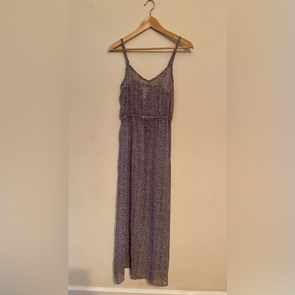 Sheer Floral Maxi Dress
